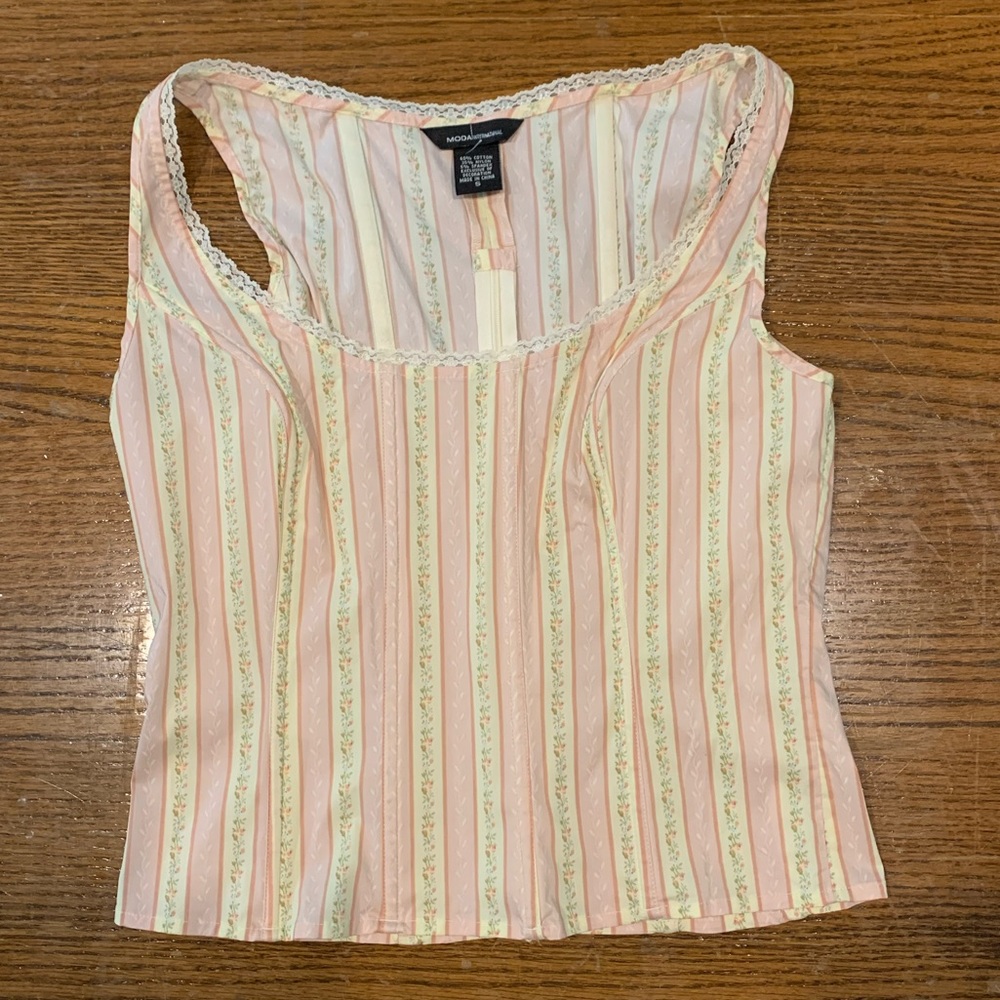 Bustier or corset top